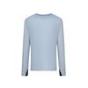 Falcon Fly Pl Wool Mix High-End Racing Running Outdoor Warm Breathable Wool Skin-Friendly Long Sleeve T-Shirt Men Tops Mist-Blue C29235