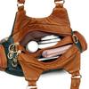 Fashion Color Splicing Washed Leather Women's Tote Bags Designer Large Capacity Commuting Women Shoulder Crossbody Bags Handbags