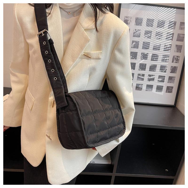 Women's Bag Minimalist Bag Plaid Tote Bag Crossbody Bag Solid Color Casual Bag