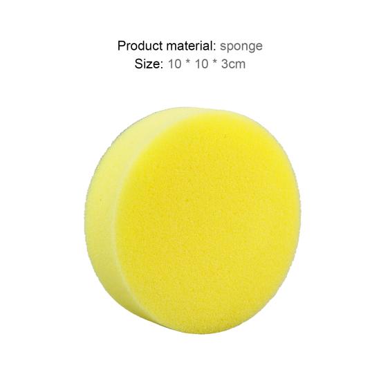 1Pc/12Pcs Waxing Sponge Porous Effortless High Density Super Soft Hand Tool Car Cleaning Durable Yellow Car Polish Wax Applicator Pad for Car