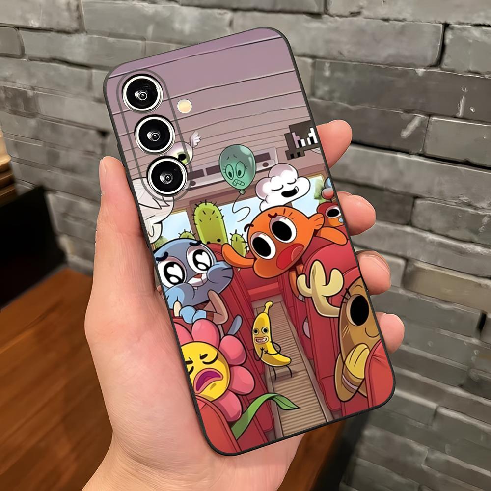 

The Amazing World Gumball Anime Phone Case For Samsung A25 A13 A33 5G A54 A36 A35 A56 A52 A14 Shockproof Soft Cover Samsung A24 4G