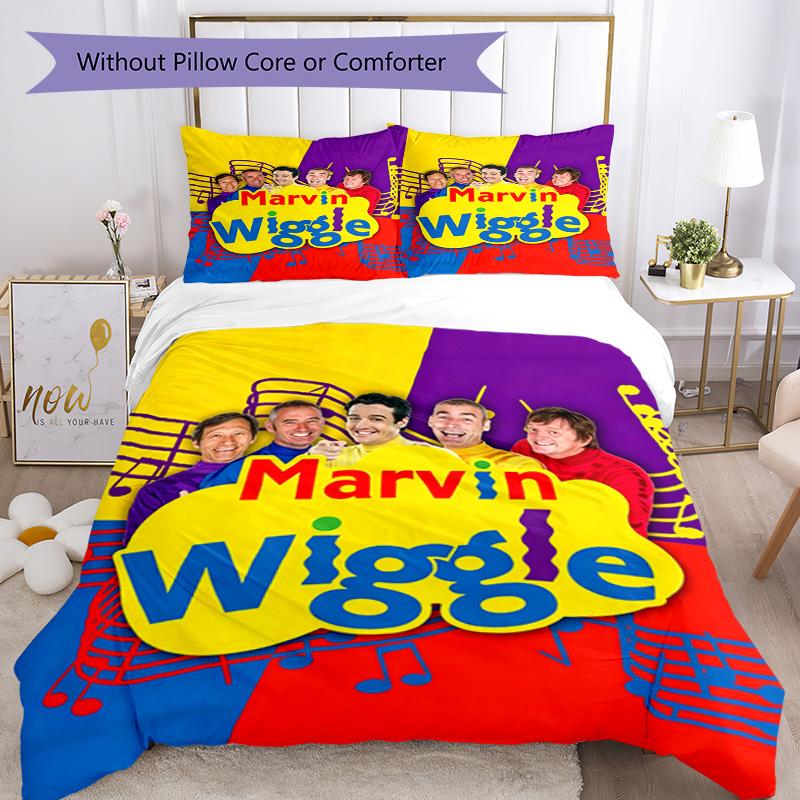 Wiggles Quilt Cover Set Suitable For Dormitory Soft Fabric Perfect Gift For Friends Family