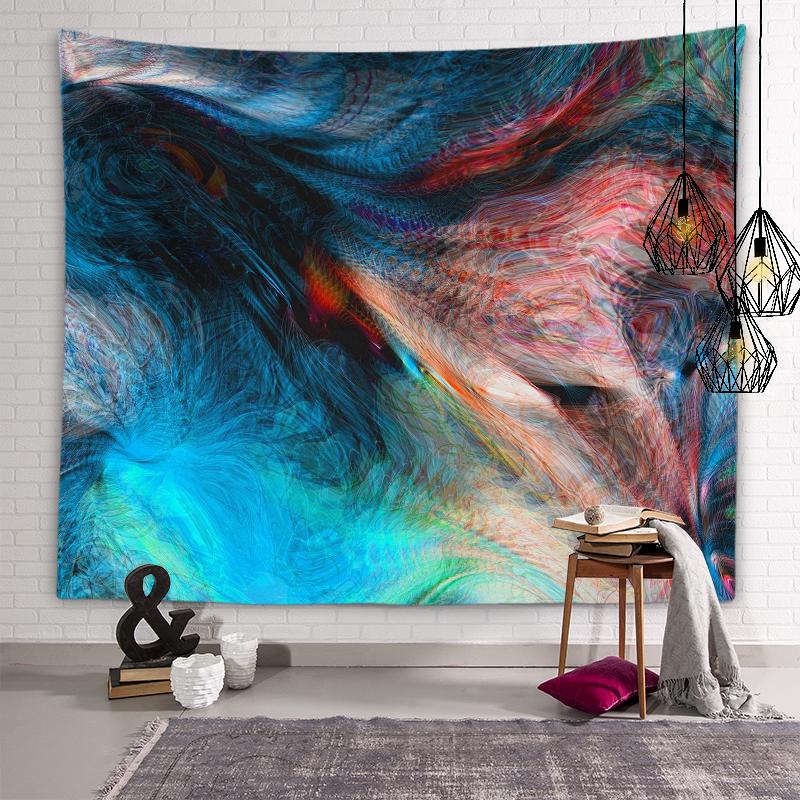 Tapiserie cu personalitate, geometrie psihedelică, hippie, boho, decor artă de perete, camera de zi, dormitor, decor acasă, tapiserie