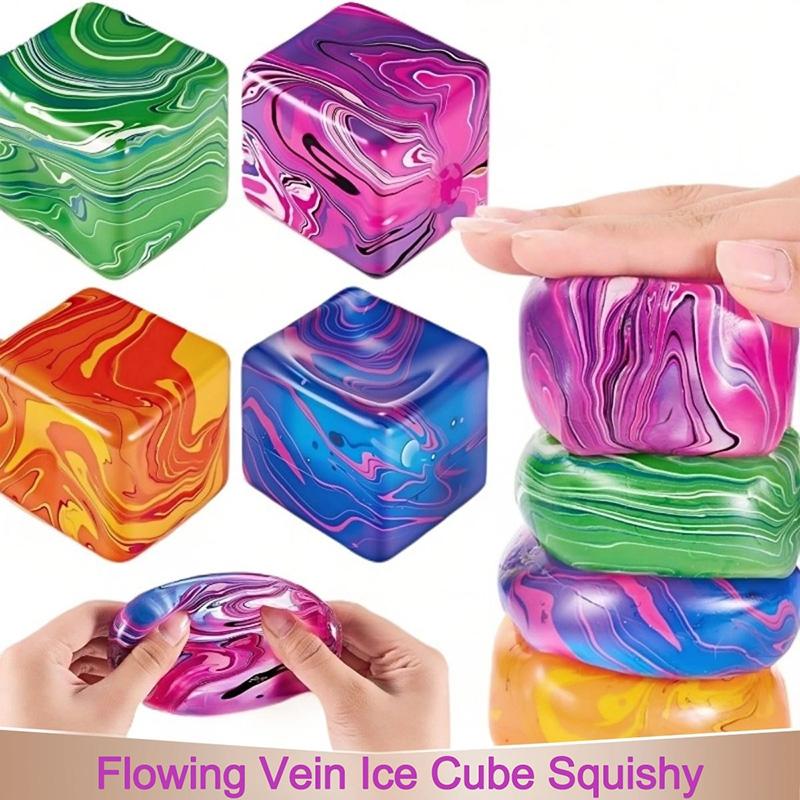Nee Doh Ice Cube Sensory Fidget Toy Cute Rabbit Stress Relief Squishy Anti-Stress Squeeze Toy Decompression Toys For Adhd Gift