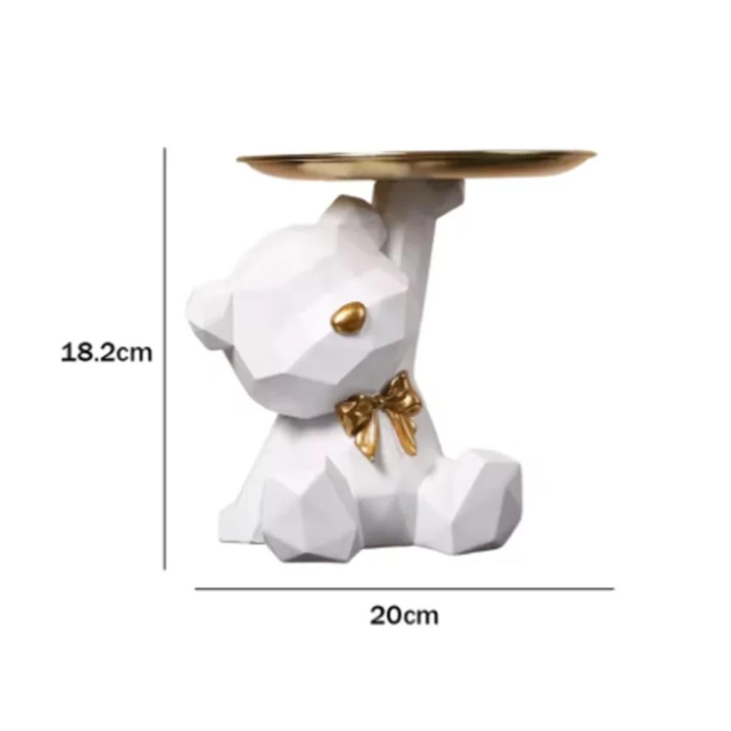 Kawaii Geometrischer Schmetterling Bär Tablett Wohnzimmer Schreibtisch Dekoration Süßigkeiten Kleinkram Aufbewahrungstablett Heimdekoration
