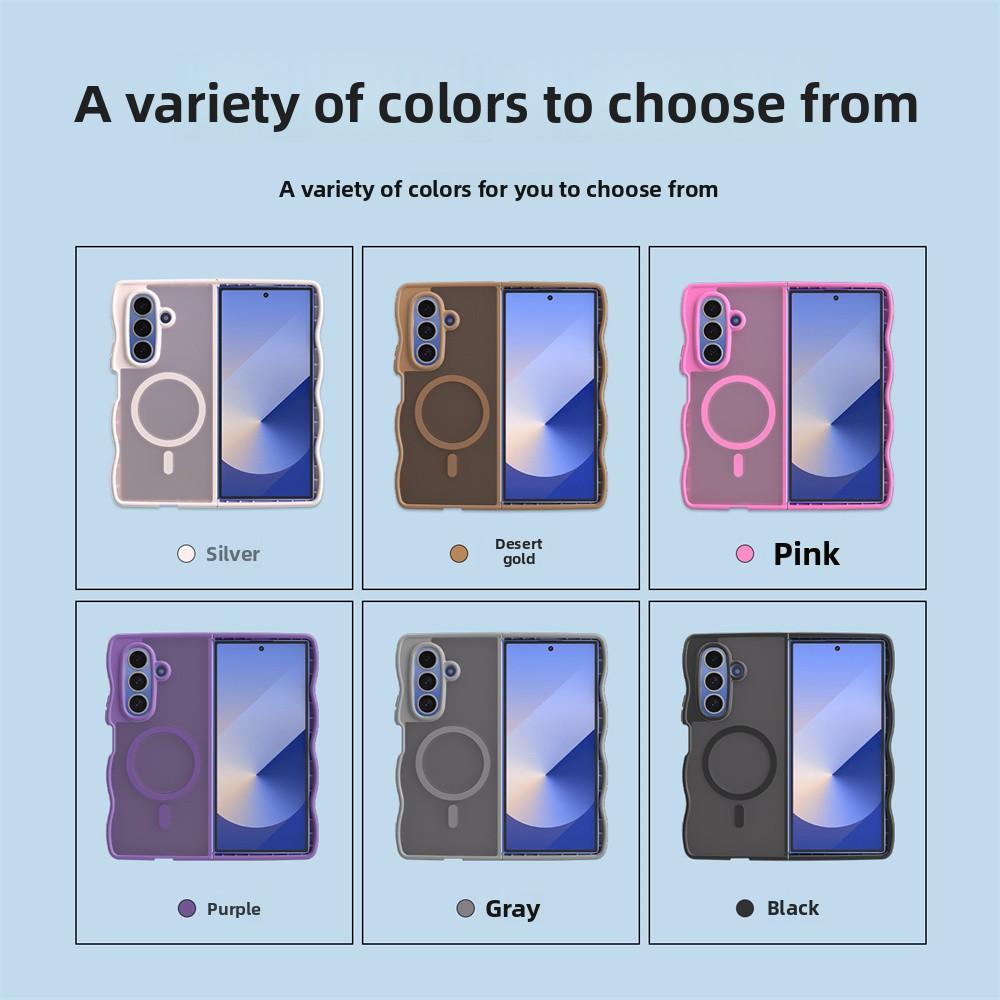 Shockproof Matte Translucent Phone Case for Samsung Galaxy Z Fold 7 6 5 4 5G Fold7 Fold6 Fold5 for Magsafe Magnetic TPU Cover