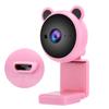 1080P HD USB Computer Camera Video Recording Digital Webcam BuiltIn Microphone for Live Broadcast(White )