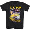 T-shirt Homme ZZ Top World Wide Texas Tour 1976 Tejas Desert Blues Rock Band