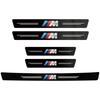 For BMW M E28 E90 F30 F10 X2 X3 X4 X5 X6 X7 F20 E46 E60 Valve 1/4/5Pcs Leather Car Door Sill Protector Carbon Fiber Sill Strip blhn58