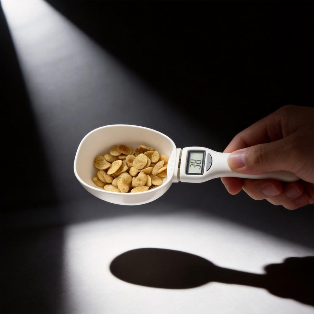 Pet Food Measuring Spoon With Electronic Scale For Kitchen Cooking And Baking