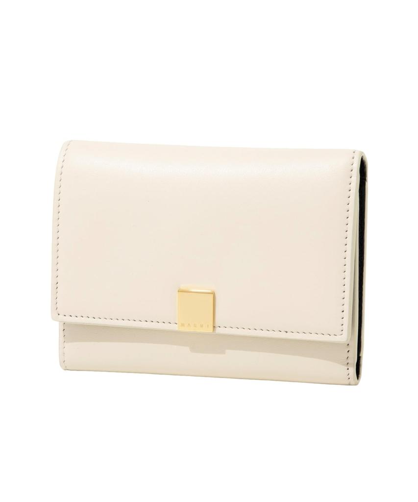 Marni Prisma Ivory Wallet PFMO0104U1P5298 Tri-fold [Used]