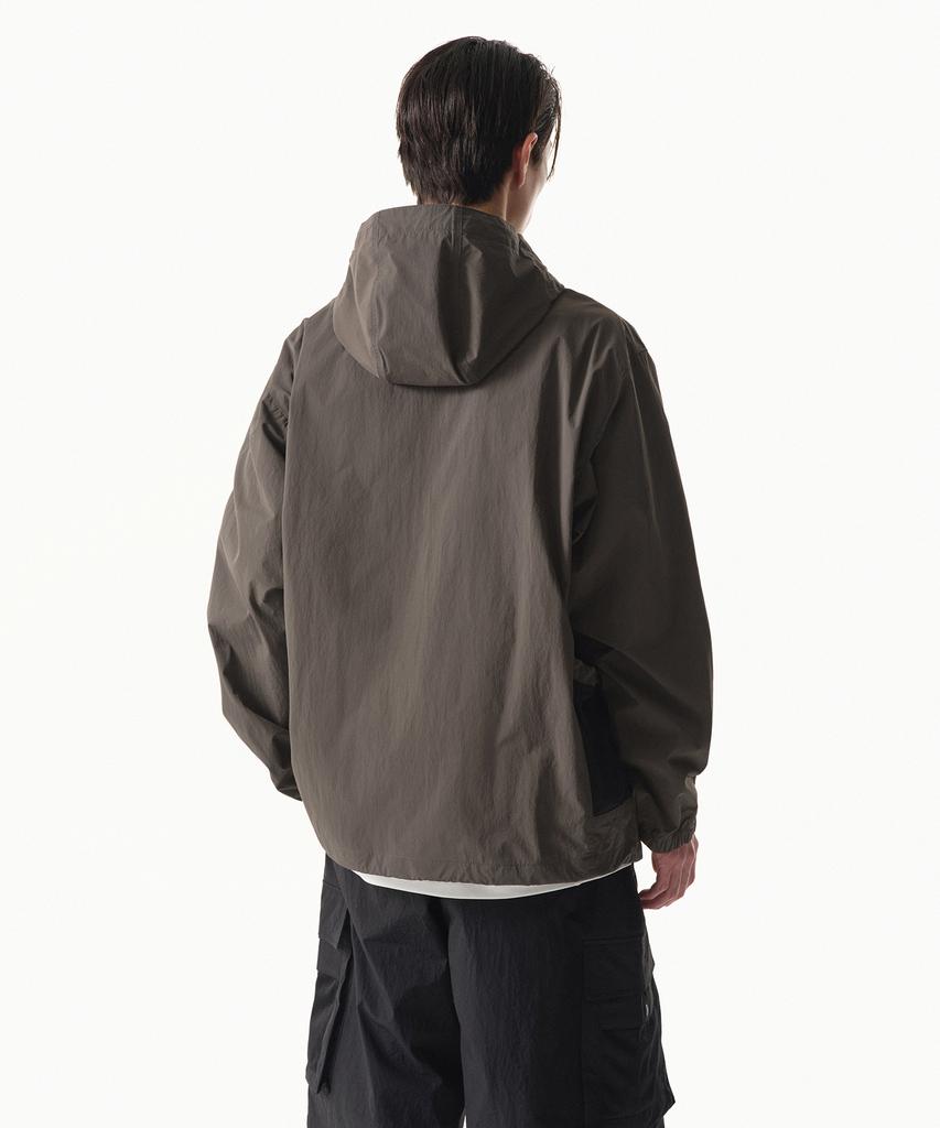 Musinsa Standard [City Leisure] Mesh Pocket Anorak Jacket [Mud Grey]