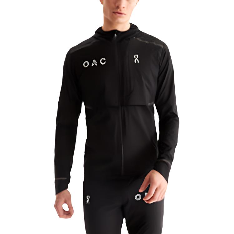 On Weather Jackets Men s Black Hooded Moderate Other 1MD30280553 M