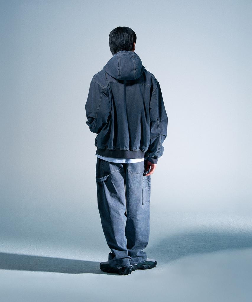 Treasure Flame Stitch Carpenter Pants Blue