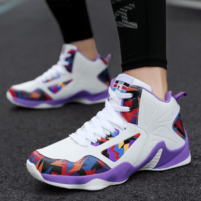 Mannen Basketbal Schoenen High Fashion Top Basketbal Cultuur Sport Mannen Sneakers Casual Couples Mixed Color Shoes Large 35-46