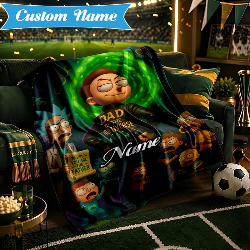 Custom Name Alien Adventure Space Blanket Lightweight Ideal Bedding Blanket Perfect for Travel, Camping, Living Rooms, Sofas, Christmas gift