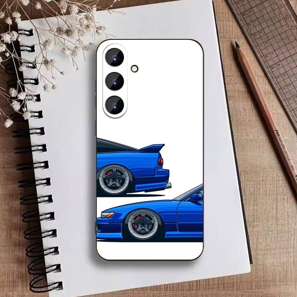 Car Cool sport Phone Case For Samsung Galaxy A73,A21s,A22,A31,A52,A53,A71,A41Soft Black Shell