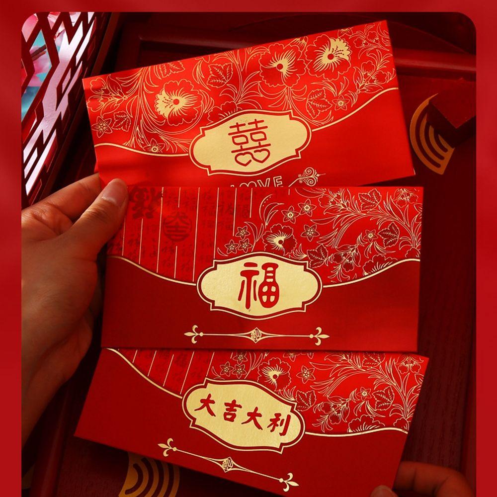 Hongbao Festival Wallet Wedding Red Envelopes New Year Decoration Money Pockets Gift Packing Bag