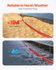 30.48m/100FT Solar Panel Extension Cable 10AWG Waterproof PV 6mm² Cable Red