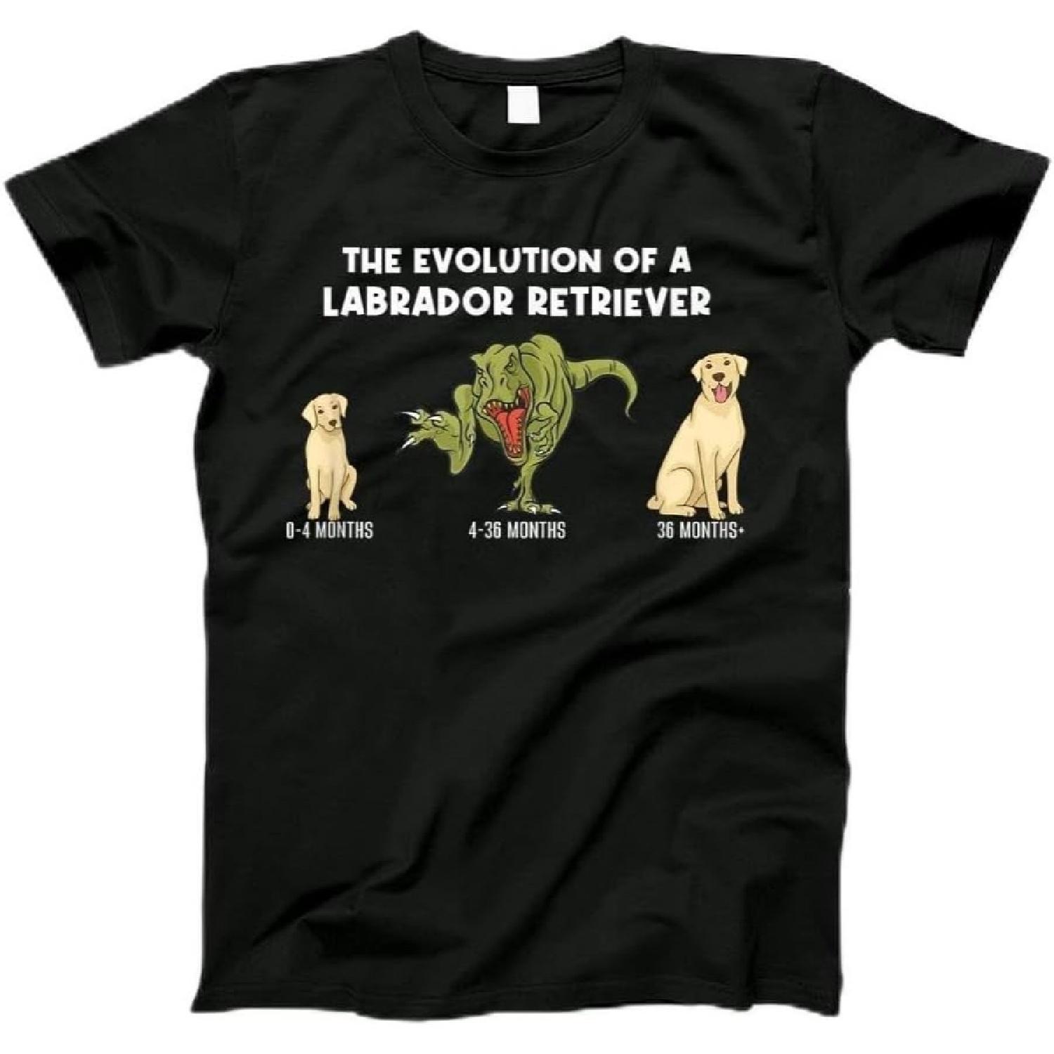 Labrador Dog Lab Mom The Evolution of A Labrador Retriever T-Shirt T-Shirt, Tanktop, Long Sleeve, Sweatshirt, Hoodie for Men, Women, Kids S