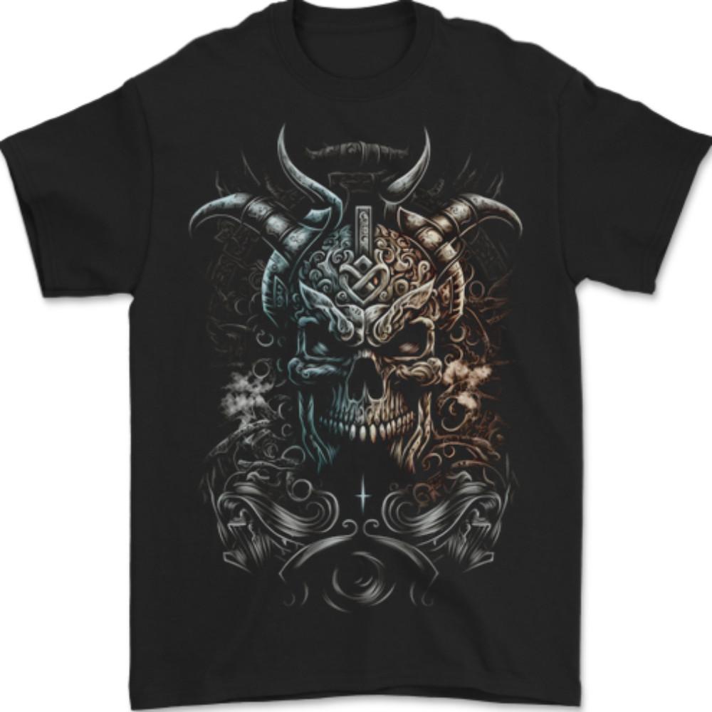 Oni Mask Demon Skull Hannya 1 Mens T-Shirt 100% Cotton S