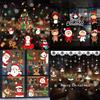 Classic Christmas Window Decals With Santa Claus For A Magical Holiday Atmosphere