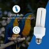 UVA UVB Light Bulb for Birds 2.4 UVB 20W Compact Flourescent Lamp for All Kinds Captive Birds B