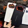 For Nothing phone 4A Case Red Camera Frame Luxury Textured Ultimate Design Leather Protective Soft Case Cover