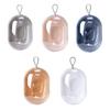 Capsule Puff Box Small Dust-proof Space Shape Great Transparent Cover Cosmetic Sponge for Trip