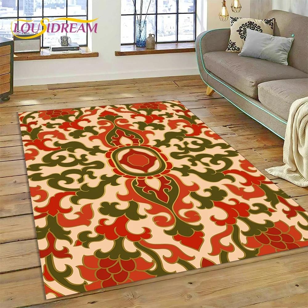 Neuester nordischer türkischer böhmischer Keltenteppich für Wohnzimmer, Schlafzimmer, Heimdekoration, Bodenmatte, rutschfeste Dekoration für Sofa, Fußmatte