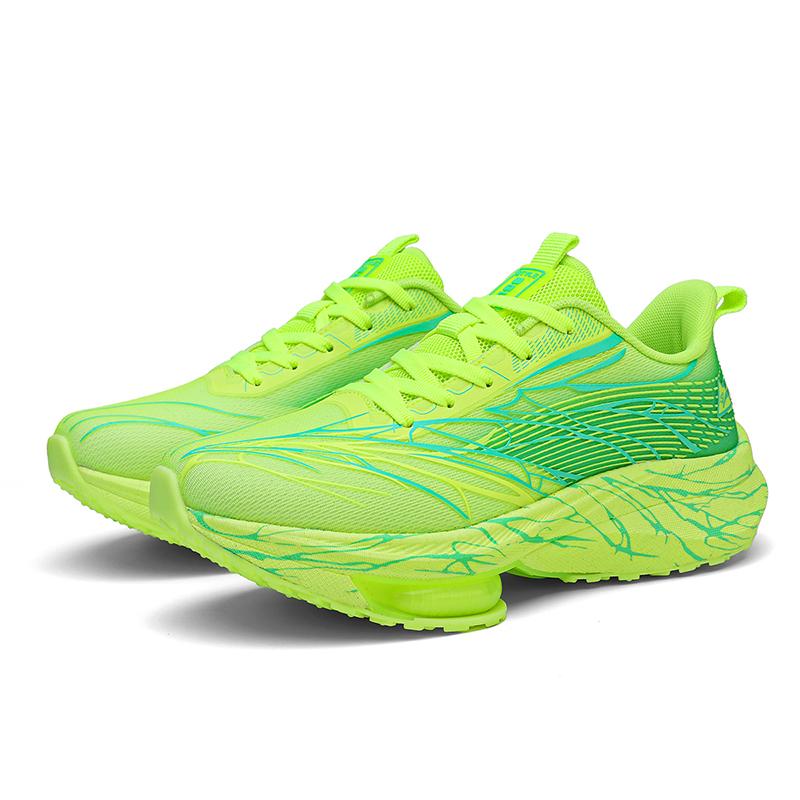 Marathon Running Shoes Women Men Road Jogging Air Cushioning Sports Training Shoes Mesh Breathable Light Comfy Sneakers 36-44