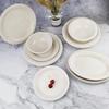 Abay Ceramic Wide-Rimmed Round Plate