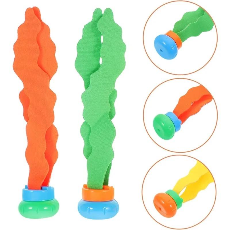 Swim Skill Trainer 3Pcs Kids Pool Toys Underwater Plant Diving Set Ocean Theme Water Confidence Builder Bath Time Learning Toy