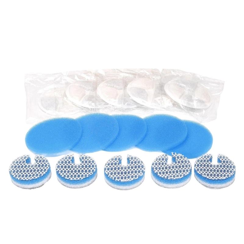

5 Pack Replacement Filters For Pet Fountain Unique Round Double Filtration Double Filtration Replacement
