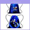 Sonic Igel Kordelzugtasche Tragbare Oxford-Stofftasche Für Geschenke Blaue Farbe Kreativer Cartoon-Stil
