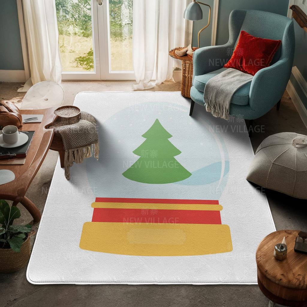House entrance carpet Home door mat Living Room Bath Foot bathroom non-slip water absorption rugs bath Merry Christmas winter