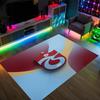 Trabzonspor FC Design Crystal Velvet Carpet Cozy Non?Slip Printed Rug For Bedroom Living Room Entrance