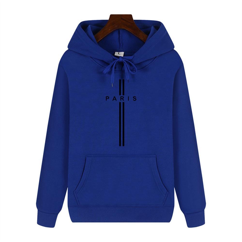 Simple Personality Printed Autumn and Winter Comfort Plus Cashmere Men's High Quality Casual Fashion Warm Street Hoodie