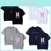 Bts Print T Shirt Short Sleeve Cotton Casual Wear For Fans Fashion
