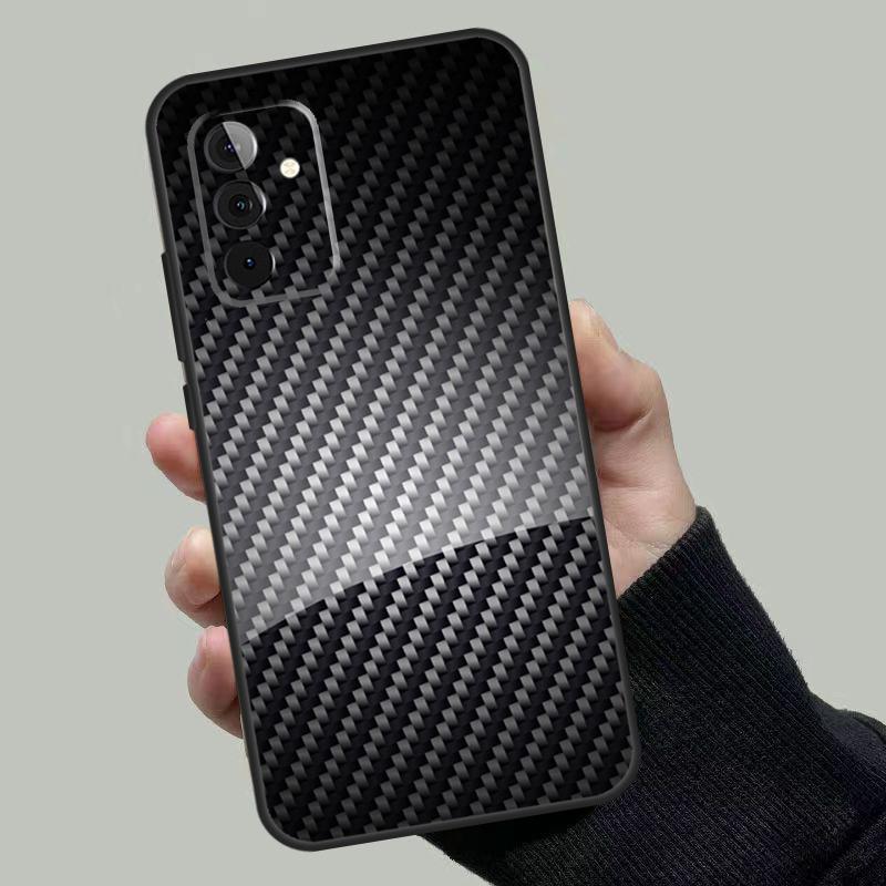 Auto-Kohlefaser-Muster für Samsung Galaxy A34 A54 A14 A24 A72 A52 A32 A22 A12 A51 A71 A13 A23 A33 A53 Handyhülle