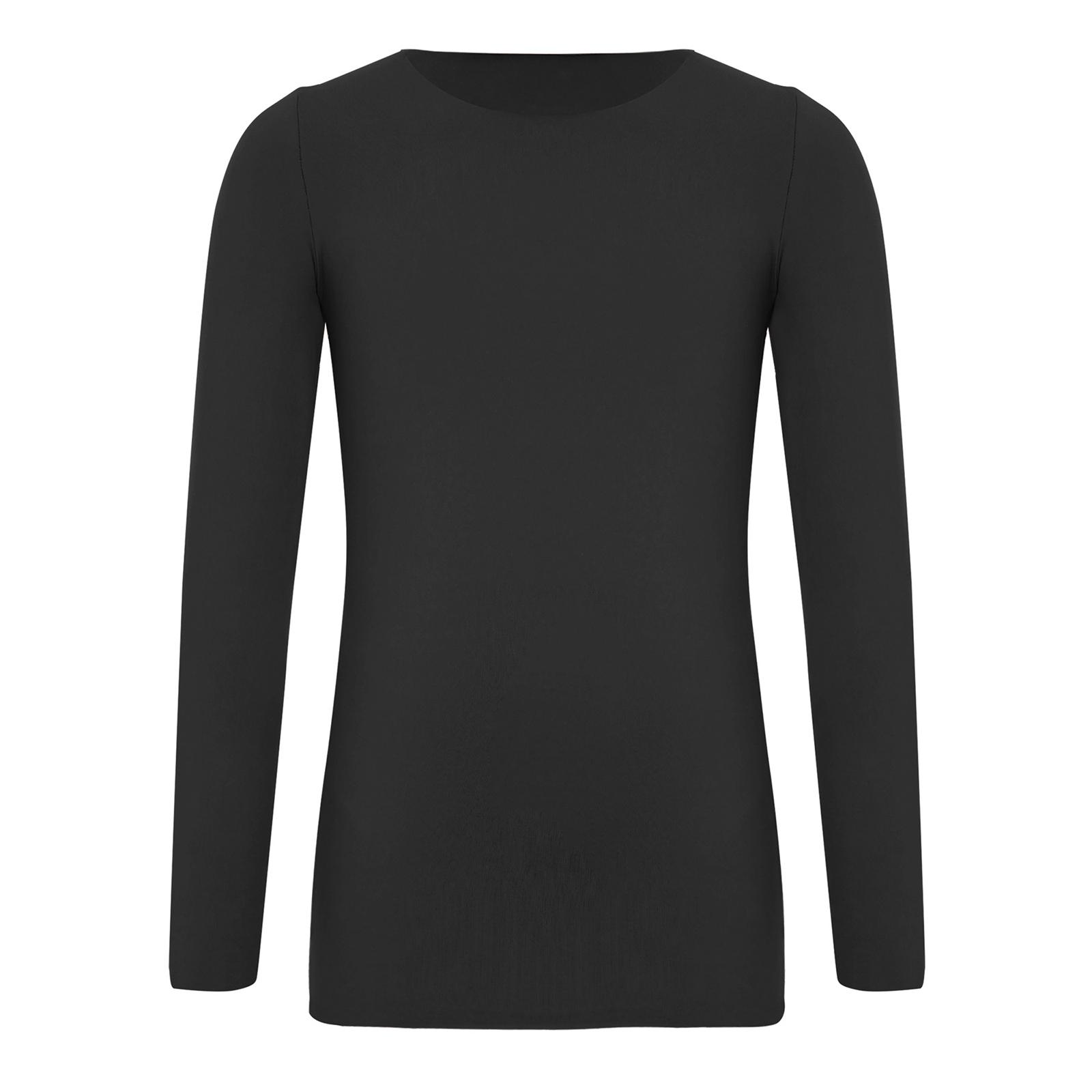

Children‘s Thermal Base Layer Top: Seamless Round Neck Long Sleeve for Girls, Ideal for Dance, Skating, Yoga & Cold Weather 3-6 Years