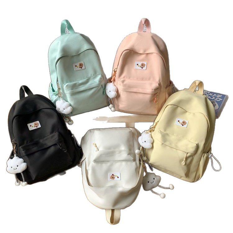 Schoolbag Japanese ins Wind Soft Girl Mini Cute Simple Versatile Shoulder Junior High School Student Lightweight Travel School Bag Backpack