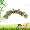 Yousheng Hamster Chew Toy Rich Fiber Teeth Grinding Toy Handmade Natural Grass Cake and Grass Ball for Small Animals