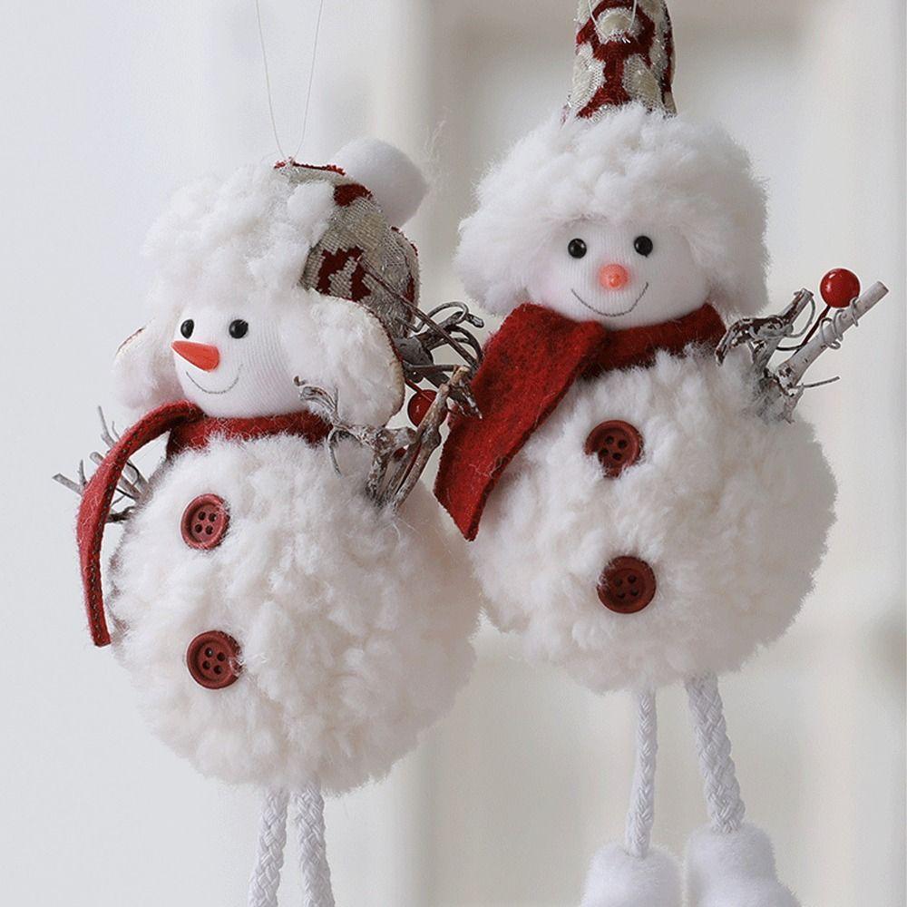Cute Christmas Snowman Pendant Soft Christmas Tree Decorations  Home Xmas Decoration
