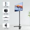 Pholiten Freistehender PC-Monitorständer ohne Arm, 120 cm hoch, kompatibel mit LCD-Display, VESA-Standard, Tragkraft 10 kg, 13-27 Zoll, Ständer,