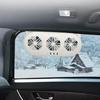Solar Car Exhaust Fan in-car Air Circulation Cooling 3 USB Rechargeable Ventilation Fan Cooling Smoke Exhaust Fan for Car SUV