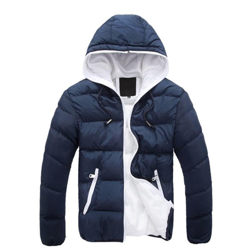 Herren Winter Kapuzen Baumwolljacke - Trendiger Europäischer & Amerikanischer Lässiger Warmer Mantel
