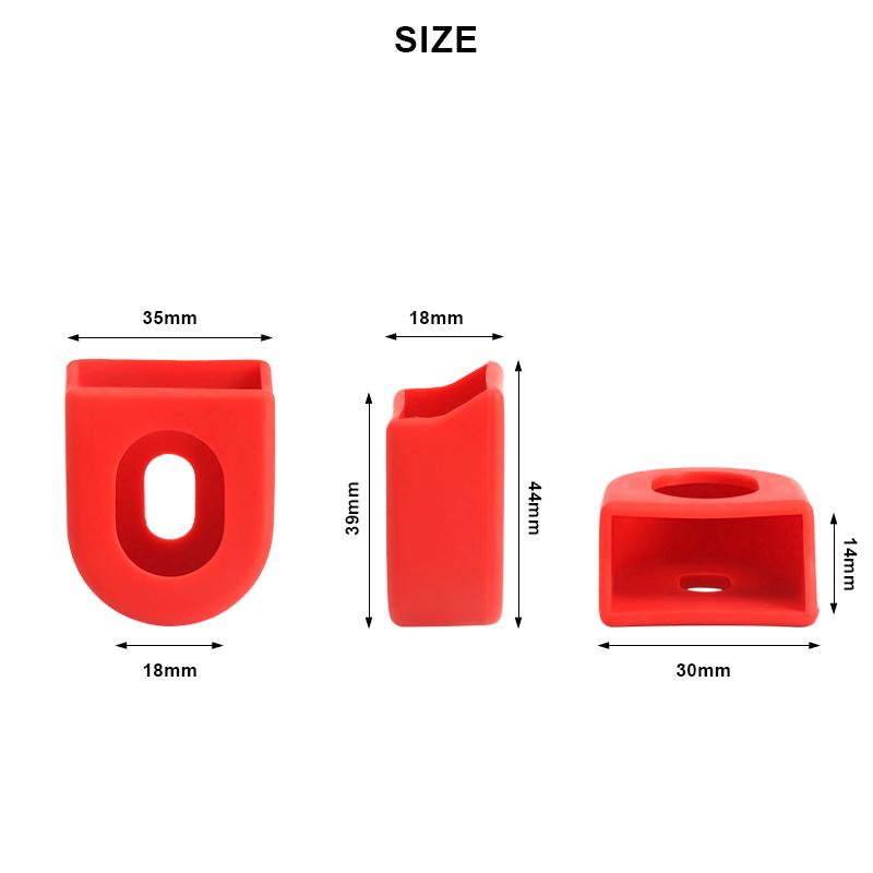 2Pcs Bicycle Crankset Protectors Silicone Mountain Road Bike Crank Arm Protector Caps Wear-Resistant Cycling Accessories