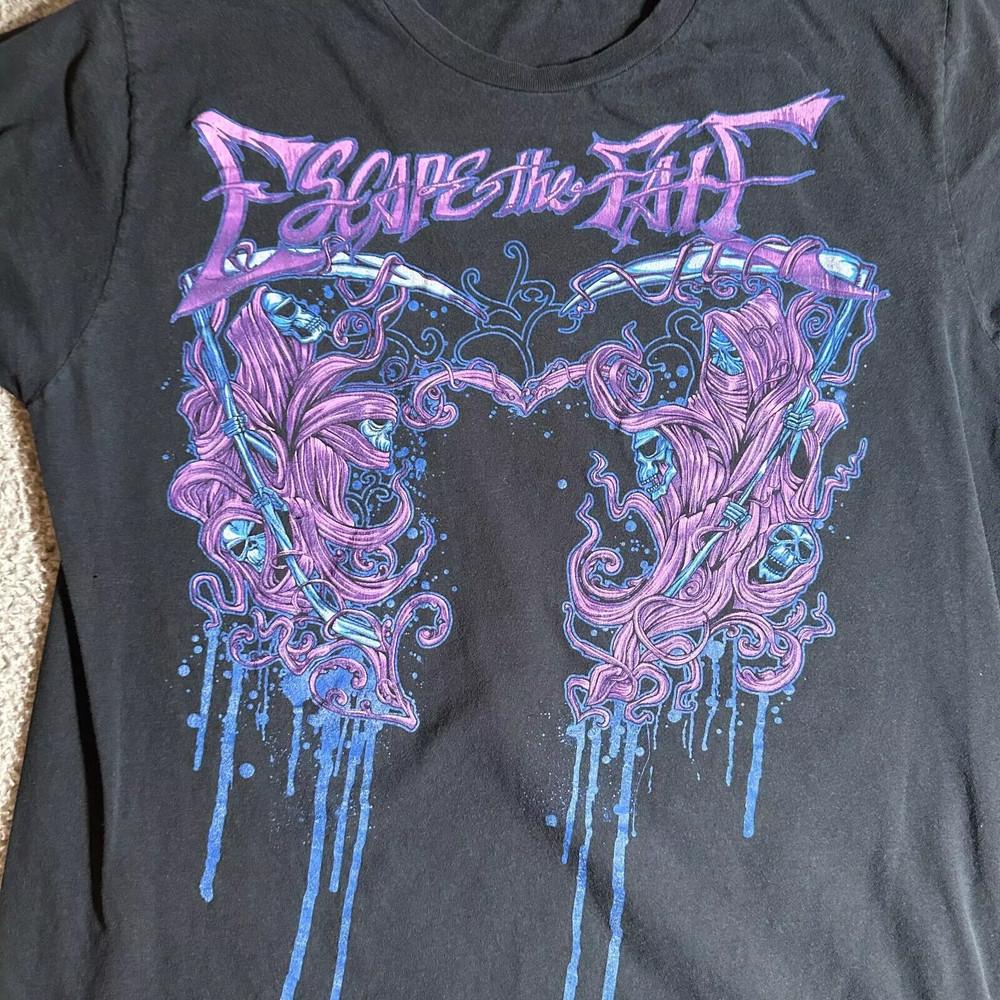 Escape the Fate Band Black T-Shirt Cotton All Size Unisex Unisex T-Shirt XXXL