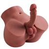 Realistic Penis+Vagina + Anus 3-in-1 Men Women Gay TPE Half Body Sex Doll Soft Lifelike Skin Adult Toy Masturbator Products